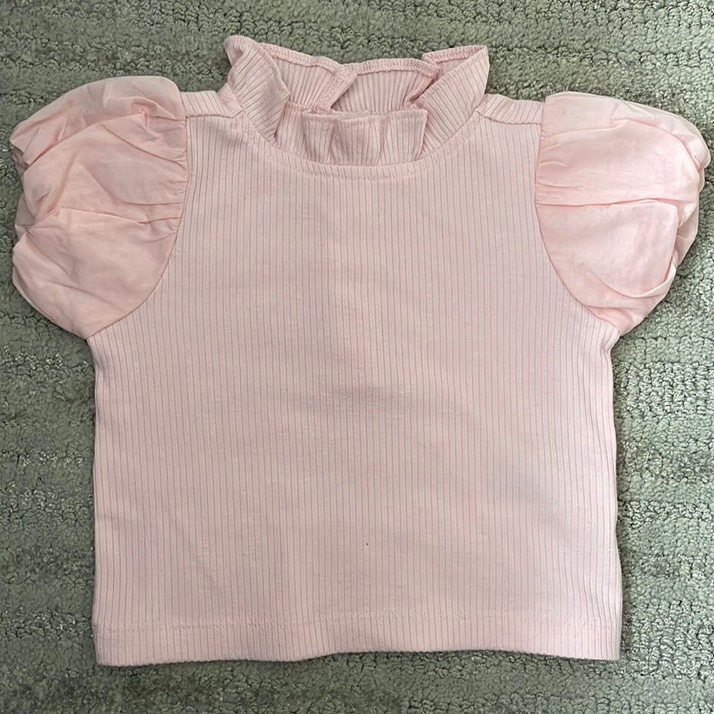 NWT girls puff sleeve shirt